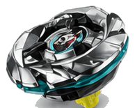 Trottola Shark Edge 3-60LF argento e teal